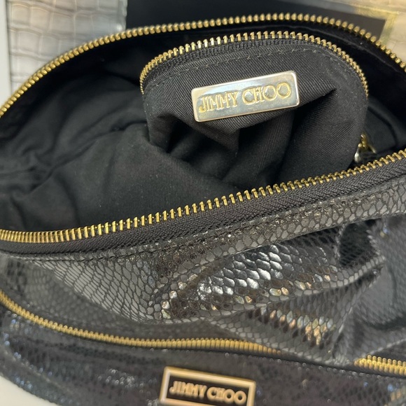 Jimmy Choo Mave leather snaked - embossed pattern Clutch - Picture 9 of 9